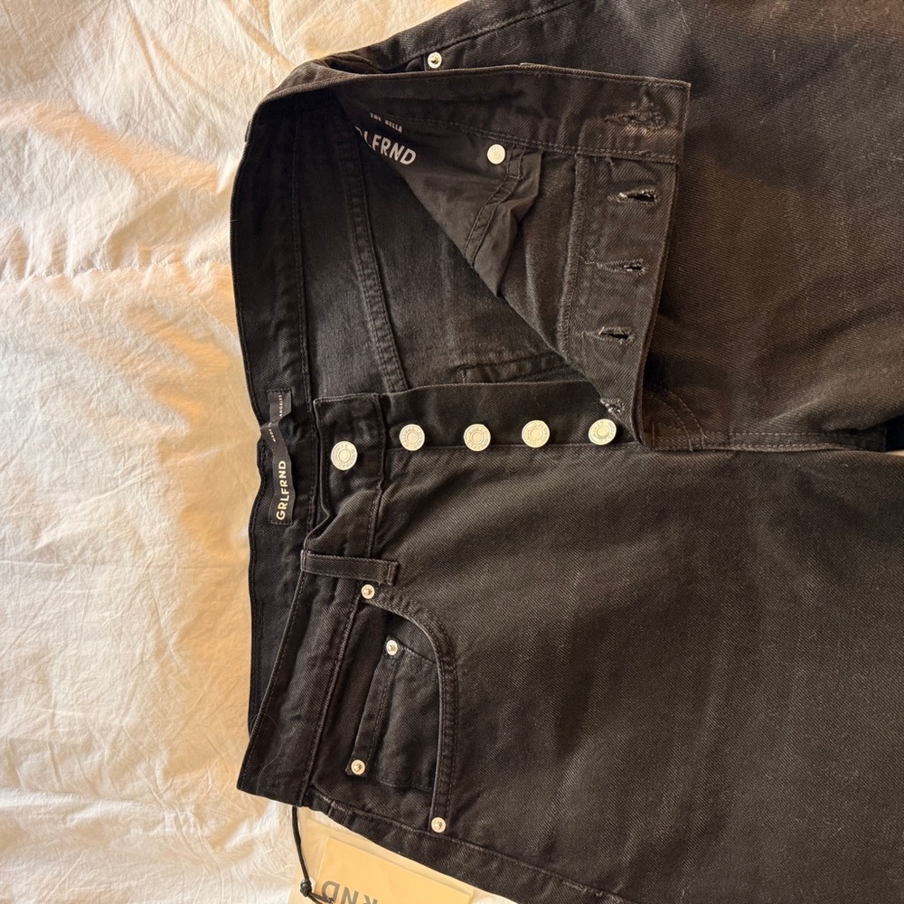 GRLFRND Bella Low Rise Boyfriend Jeans Black | Size 27 | NWT - Picture 6 of 7